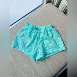 BMagical 4T Teal Lace Girls Swimwear Coverup Shorts Never Used